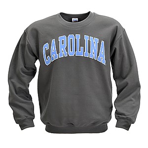Johnny T-shirt - North Carolina Tar Heels - Arch Crew (Charcoal Grey ...