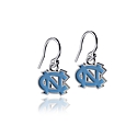 Carolina Blue NC Enamel Dangle Earrings