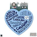 UNC Heart Rugged Sticker
