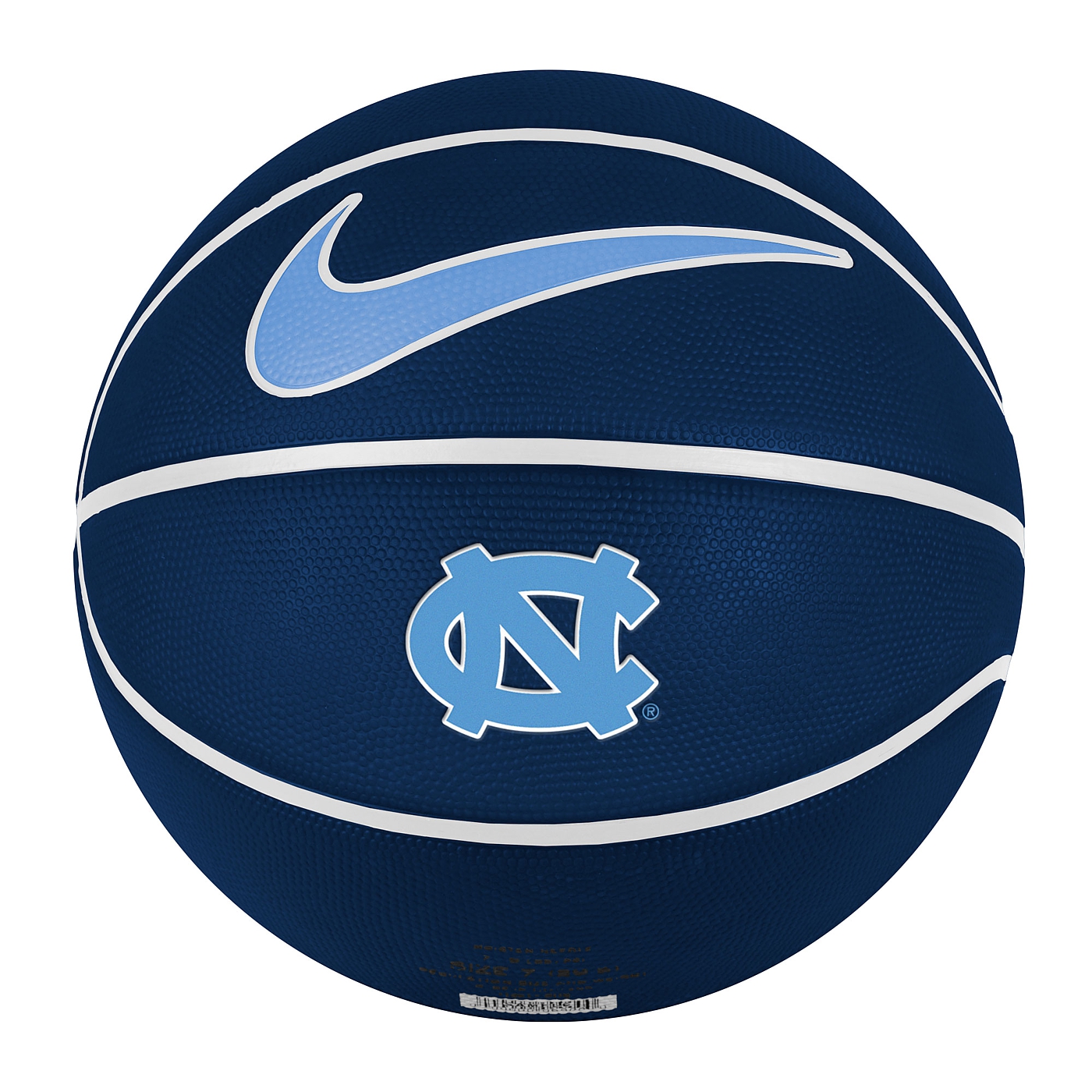 auditorium tetraëder stimuleren Johnny T-shirt - North Carolina Tar Heels - Nike Dominate Full Size Rubber  Basketball (Navy) by Nike