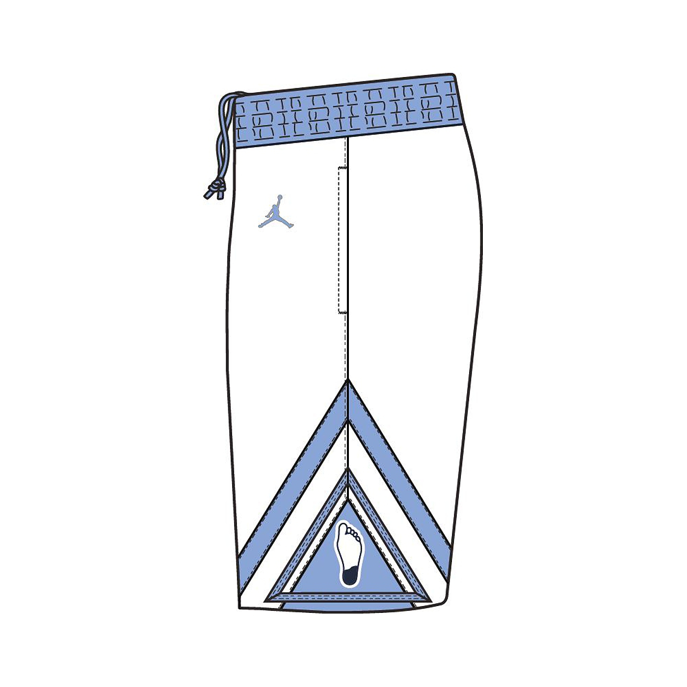 Men's Jordan Brand White North Carolina Tar Heels Retro Limited Basketball  Shorts