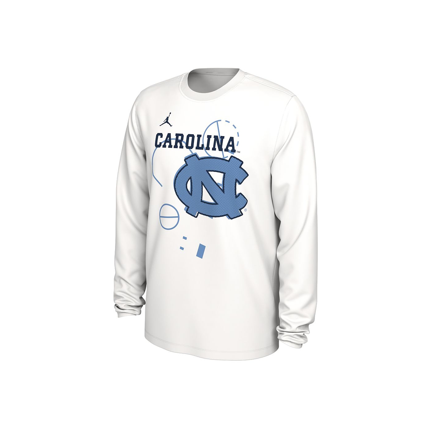 Johnny T Shirt North Carolina Tar Heels Nike L S 2020 Bench