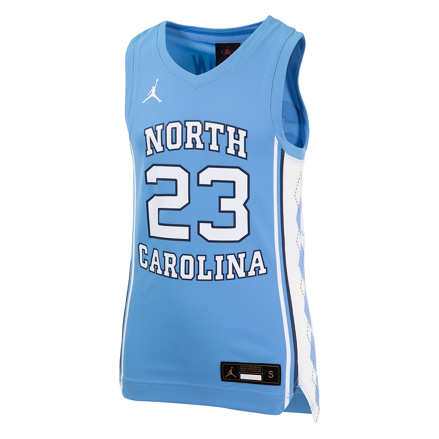 Nike North Carolina Tar Heel Jersey Men Large Blue Football 23 Team Jordan  Adult