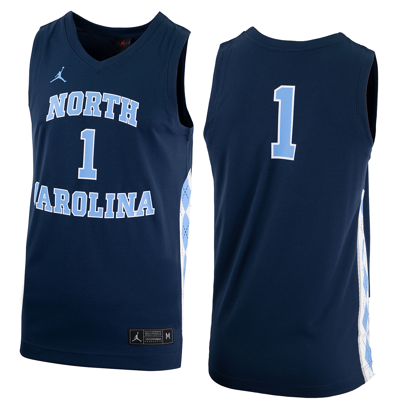 Johnny T-shirt - North Carolina Tar Heels - Nike #1 Replica Women's Basketball  Jersey (Navy) by Nike