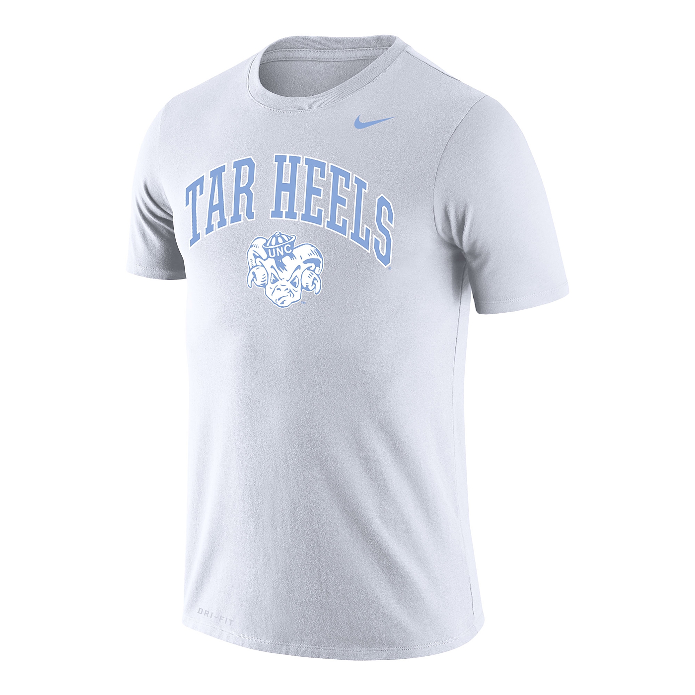 Johnny T-shirt - North Carolina Tar Heels - Tar Heels Arch Vault Ram Legend T (White) by Nike
