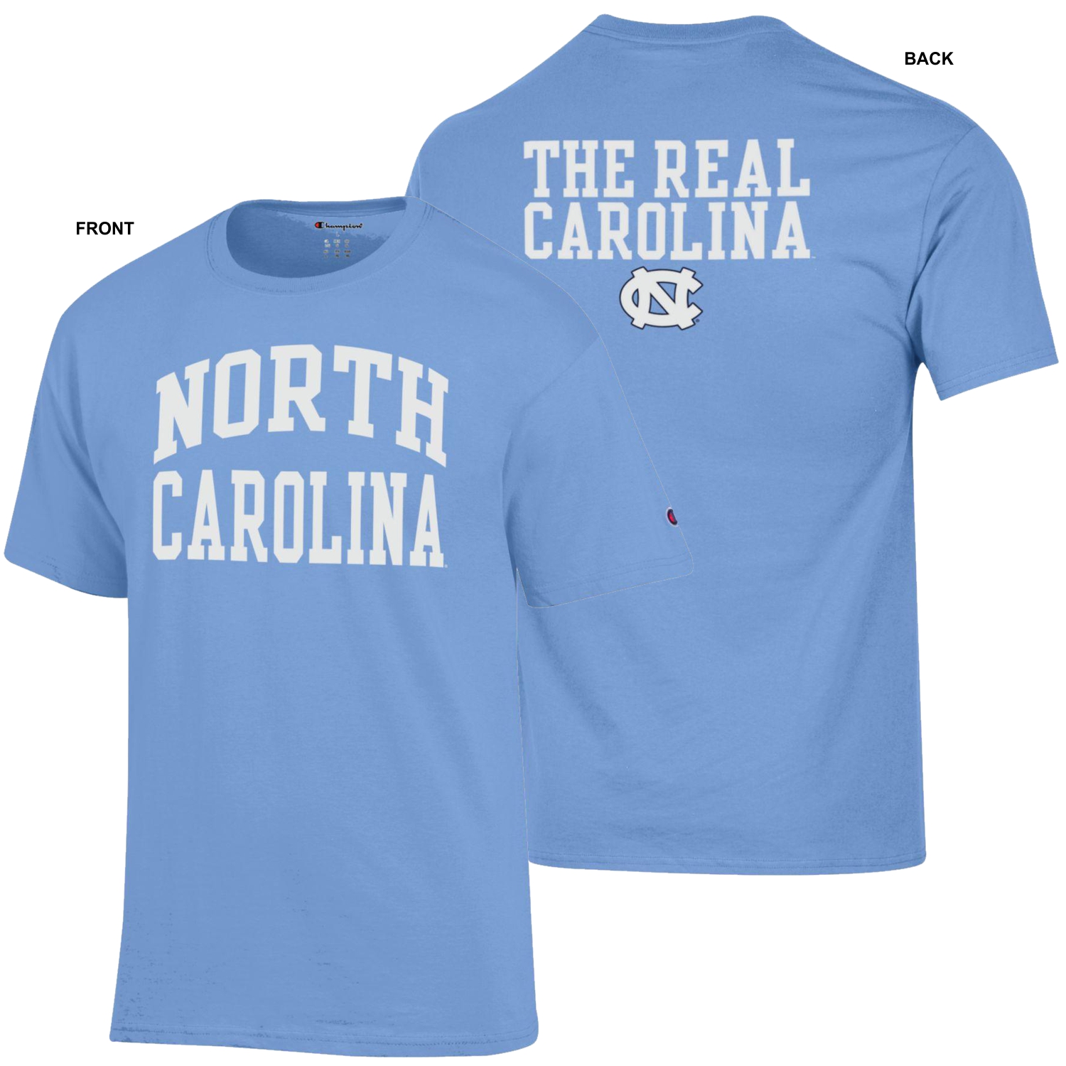 Carolina Volleyball T-Shirt with UNC Logo by Champion M